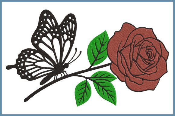 Butterfly and Rose Embroidery Design Review