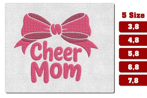 Cheer Mom Bow Embroidery Review