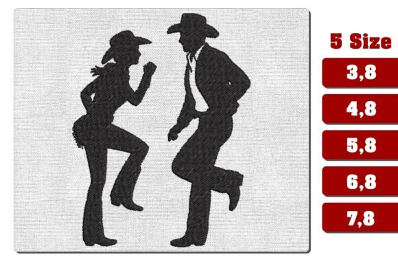 Cowboy Cowgirl Line Dance Embroidery Review