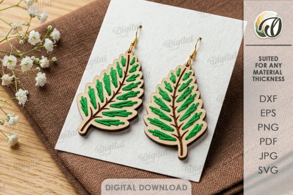 Embroidery Earrings Laser Cut Design Review