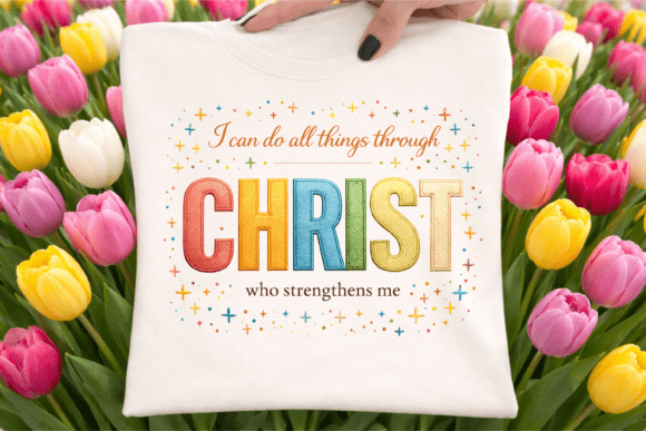Philippians 4 13 Embroidery Style PNG Review