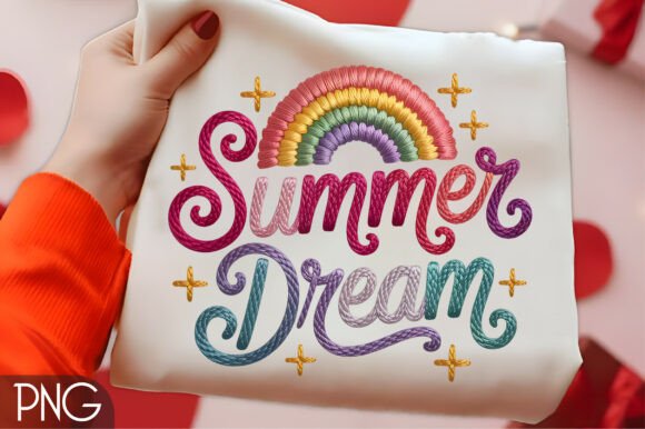 Summer Dream Rainbow Embroidery PNG Review